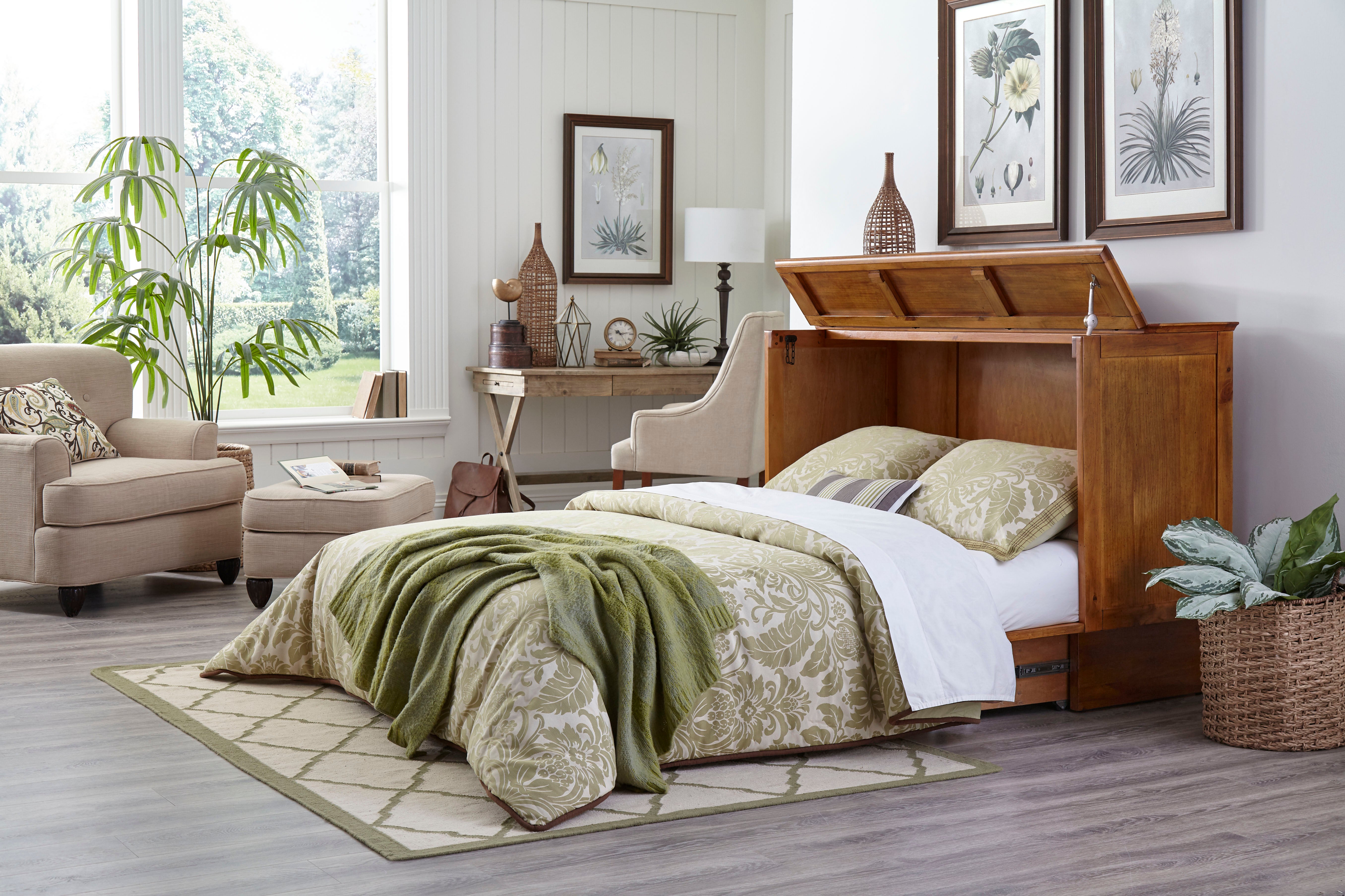 Cabinet bed queen discount