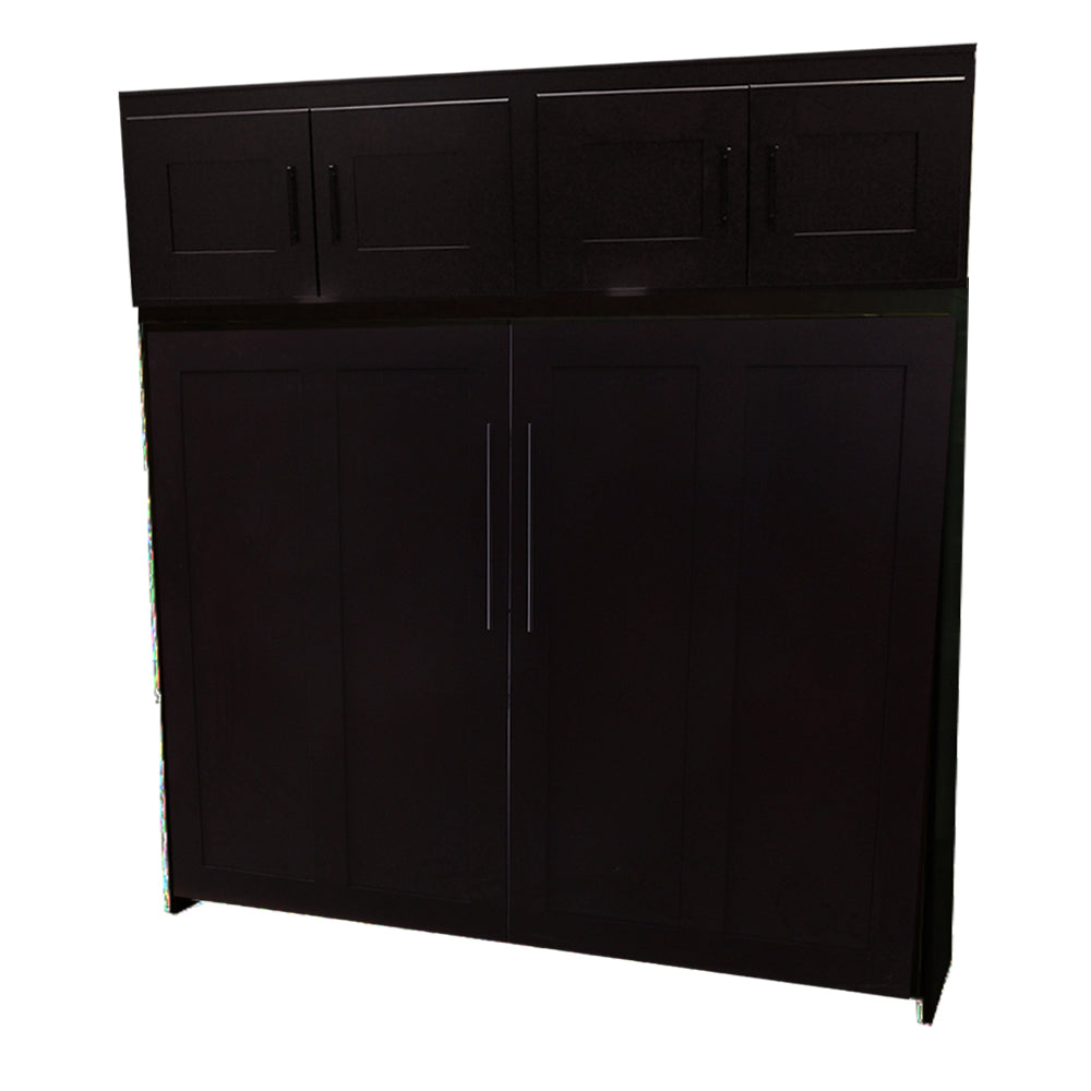 Contemporary Face Murphy Bed Horizontal Queen Maple Custom Traditional