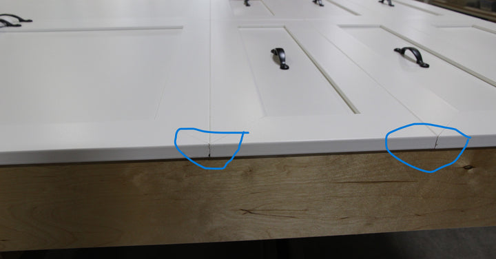 Dresser Cabinet Face Murphy Bed Queen Melamine Classic White Discounted (VQMEL108-CW)