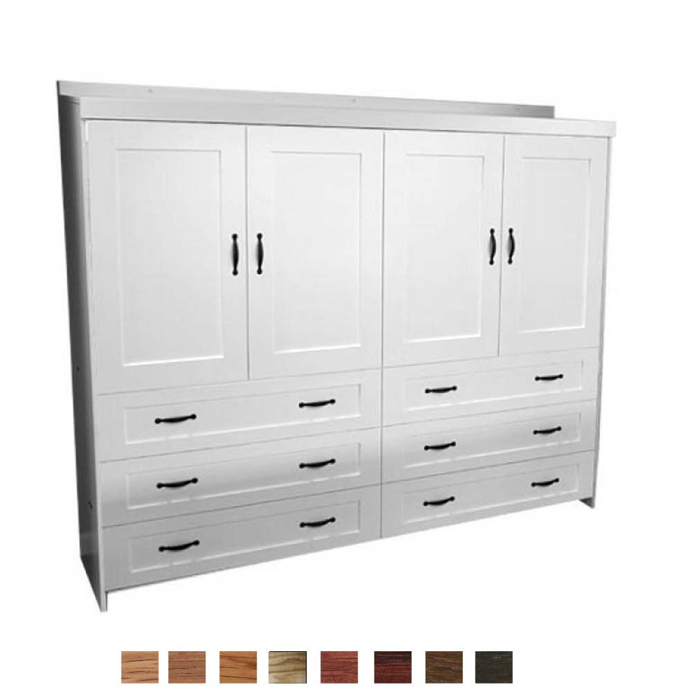 white horizontal dresser Garvee 5 Drawer 50.5 Inch Tall Storage Freestanding Wooden Closet Chest in the Dressers department at Scalloped Apron WLIVE 6-Drawer Wide Wood Dresser