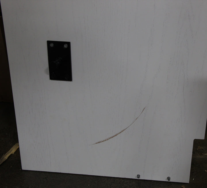 Lake View Face Murphy Bed Vertical Queen Oak Painted White Discounted (VQ122-O-PW)