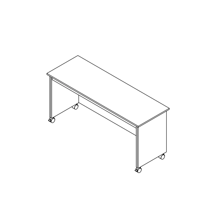 Economy DIY Rolling Desk