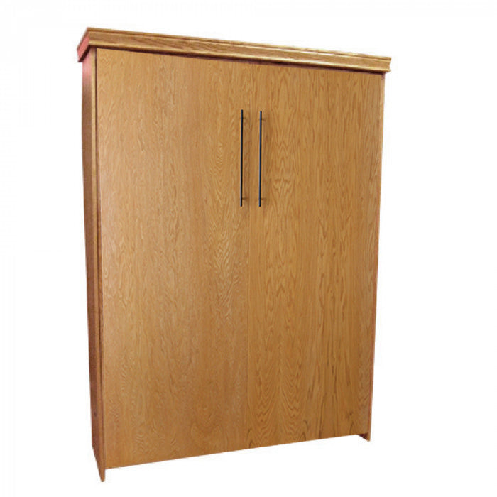 Flat Face Murphy Bed Queen Oak Golden Oak Stain Discounted