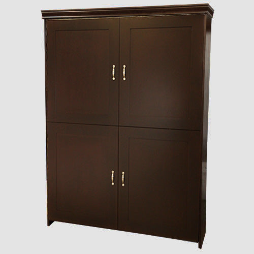 Shaker Face Murphy Bed Vertical Queen Maple American Walnut Discounted