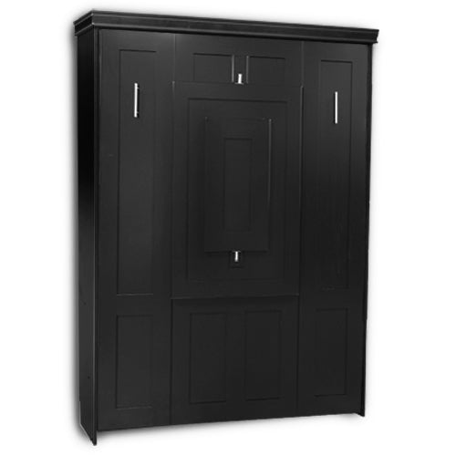 Table Face Murphy Bed Vertical Queen Maple Painted Black Discounted