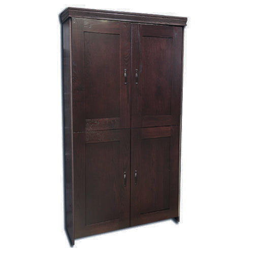 Shaker Face Murphy Bed Vertical *Twin Oak Traditional Mahogany Stain Discounted 