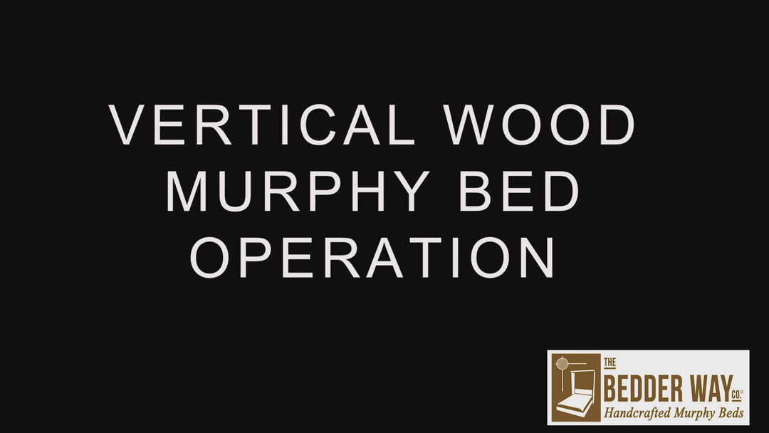 Shaker Face Murphy Bed Vertical Queen Knotty Alder Natural Stain Discounted (VQ104-KNTY)