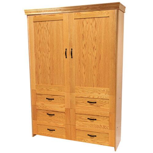 dresser with doors Real Wood Murphy Bed - Dresser Cabinet Face - Vertical Wall Bed - Customizable - Choose your Favorite Stain - Proudly made in the USA