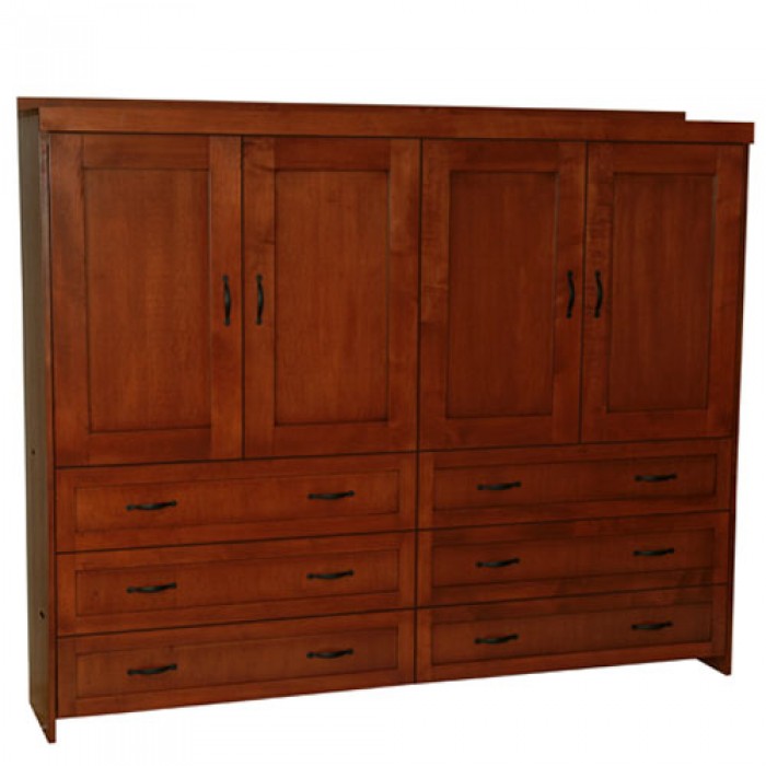 Real Wood Murphy Bed - Dresser Cabinet Face - Horizontal Wall Bed - Choose your Favorite Stain - Proudly made in the USA - H108 Real Wood Murphy Bed - Dresser Cabinet Face - Horizontal Wall Bed - Choose your Favorite Stain - Proudly made in the USA - H108
