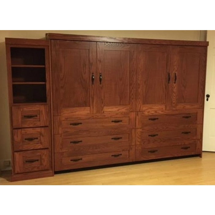 horizontal dresser Real Wood Murphy Bed - Dresser Cabinet Face - Horizontal Wall Bed - Choose your Favorite Stain - Proudly made in the USA