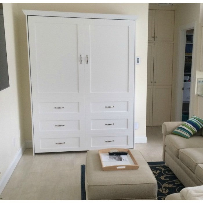 Real Wood Murphy Bed - Dresser Cabinet Face - Vertical Wall Bed - Customizable - Choose your Favorite Stain - Proudly made in the USA Real Wood Murphy Bed - Dresser Cabinet Face - Vertical Wall Bed - Customizable - Choose your Favorite Stain - Proudly made in the USA